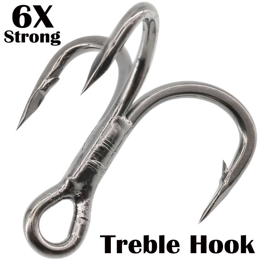 Fishing Hook Assortment - Fishing Treble Hook 6X Strong Carbon