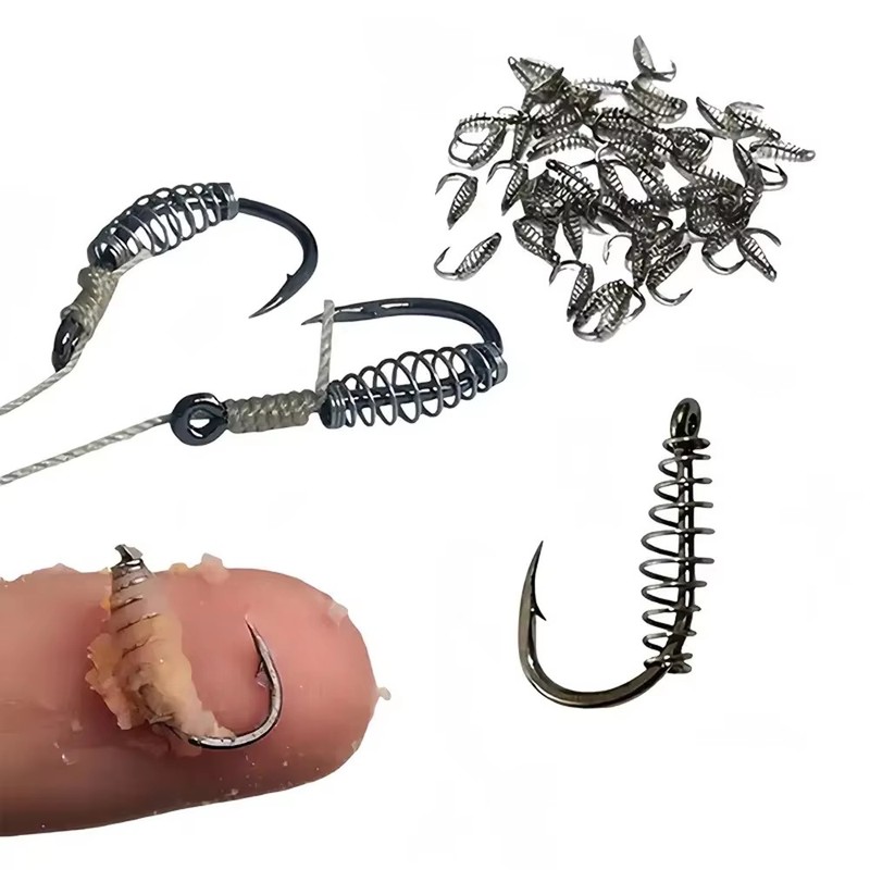 10-60PCS High Carbon Steel Spr - Fishing Hook Circle ulasan dan harga
