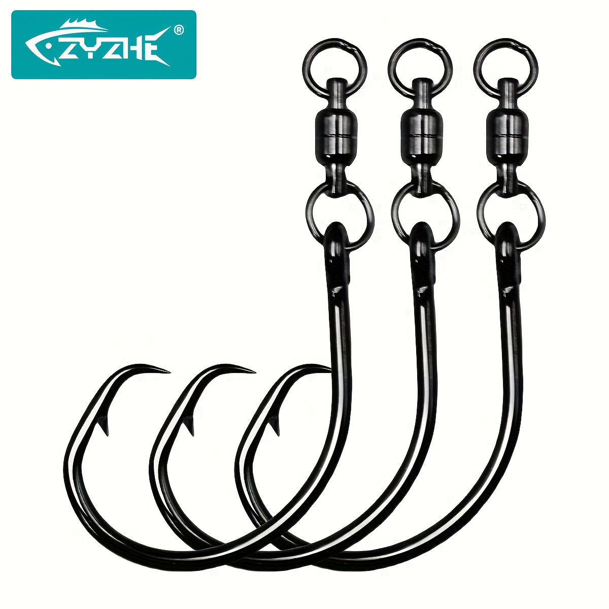ZYZHE 3/6/9pcs Circle Hooks Wi - Fishing Hook Circle ulasan dan harga